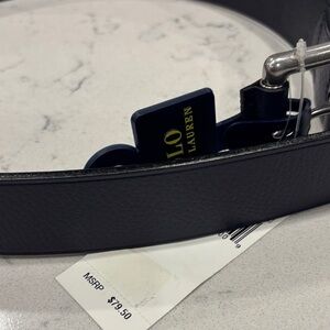 Polo Ralph Lauren navy Leather Belt